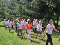 Grupa osób na spacerze